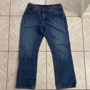 Ariat Men's Relaxed Fit Blue Jeans boot cut m4 FR Jean 34x32